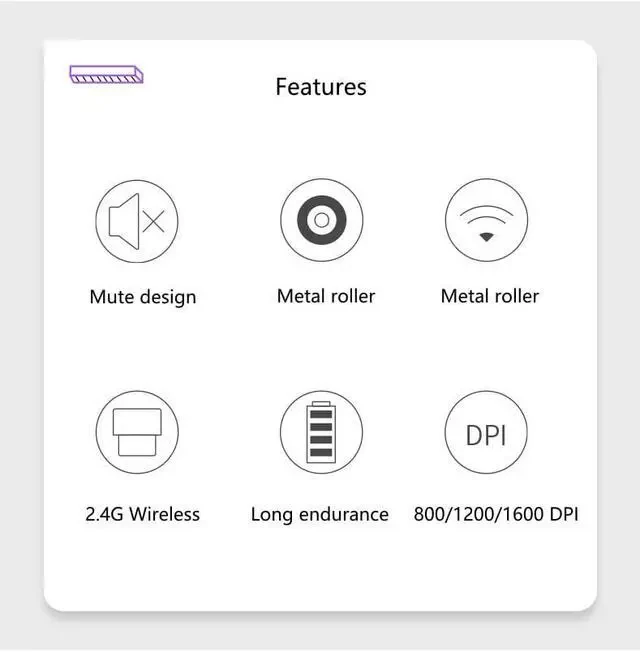 HP Wireless Silent Mouse S1000 Black thumbnail 2