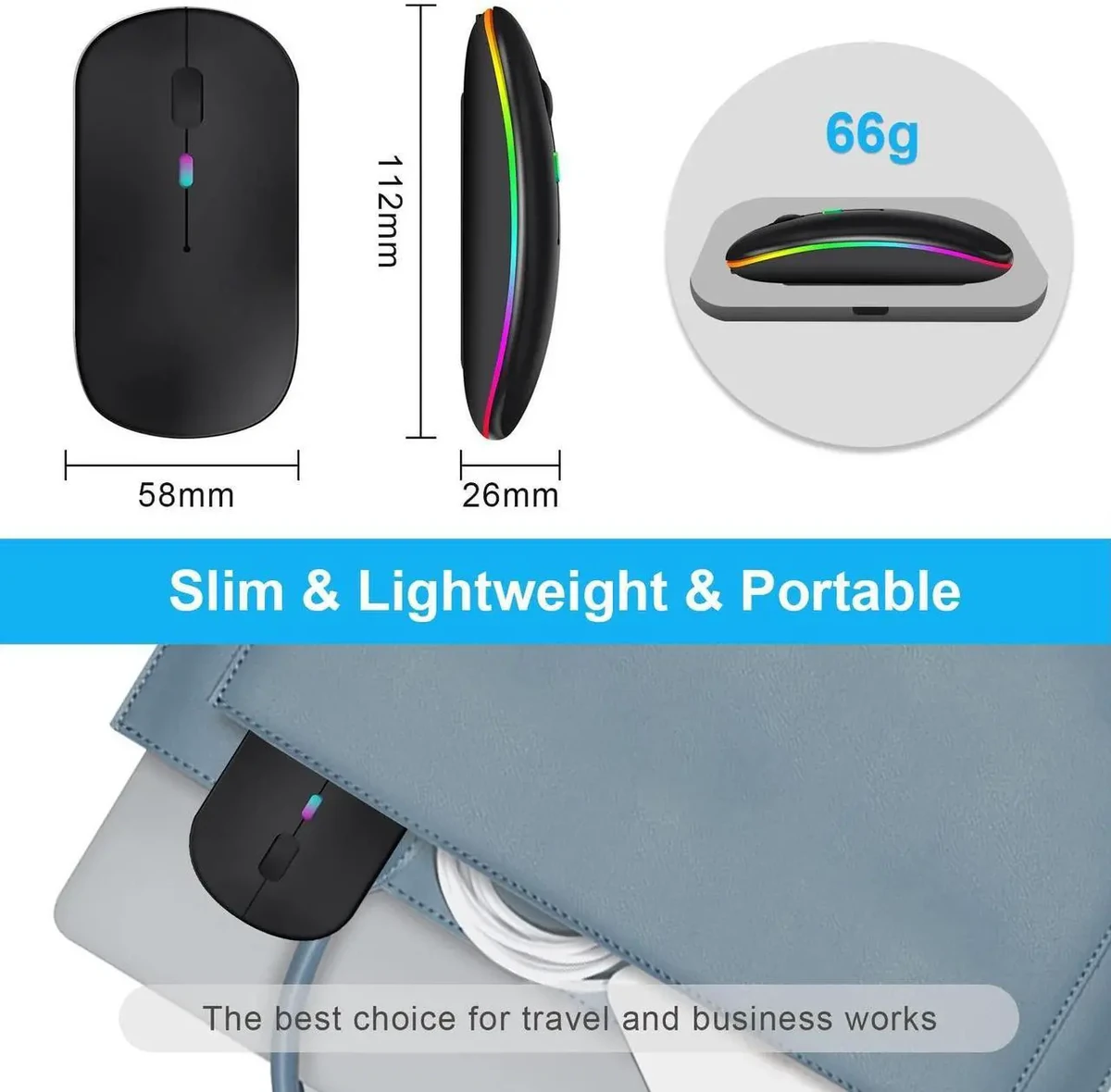 HP USB Mouse M10 Black thumbnail 4