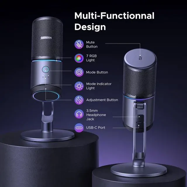 UGREEN Desktop USB Microphone thumbnail 2