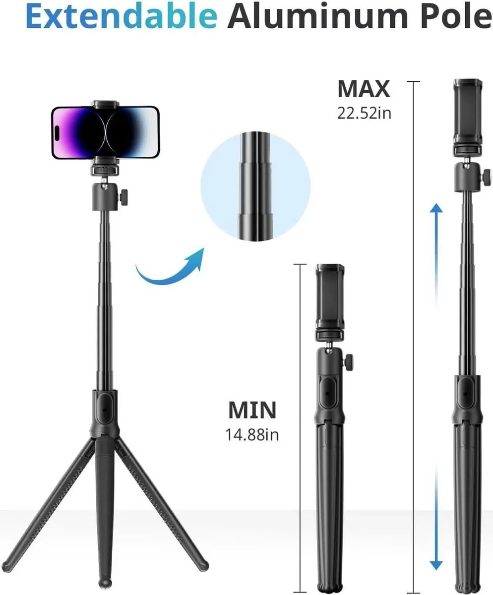 UGREEN Selfie Stick Tripod with Bluetooth Remote thumbnail 2