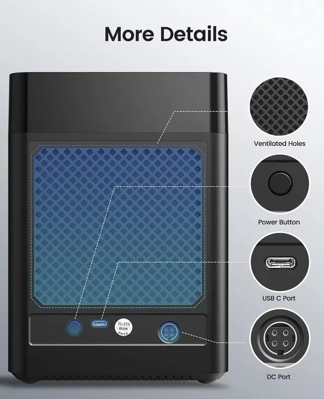 UGREEN USB 3.0 3.5 Inch Hard Drive Enclosure thumbnail 2