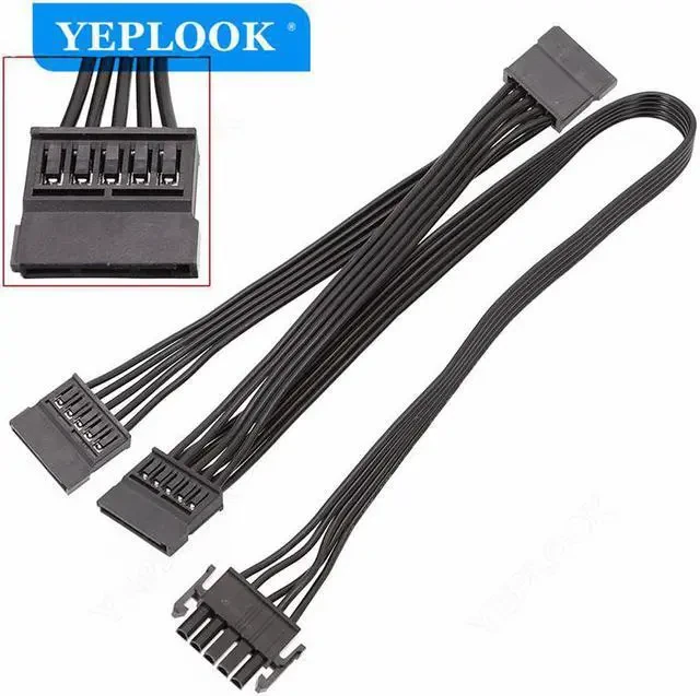 VENTION SATA 15P POWER EXT CABLE 0.3M thumbnail 3