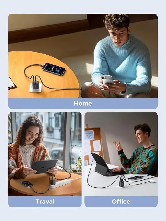 UGREEN 130W 3-Port Fast Car Charger