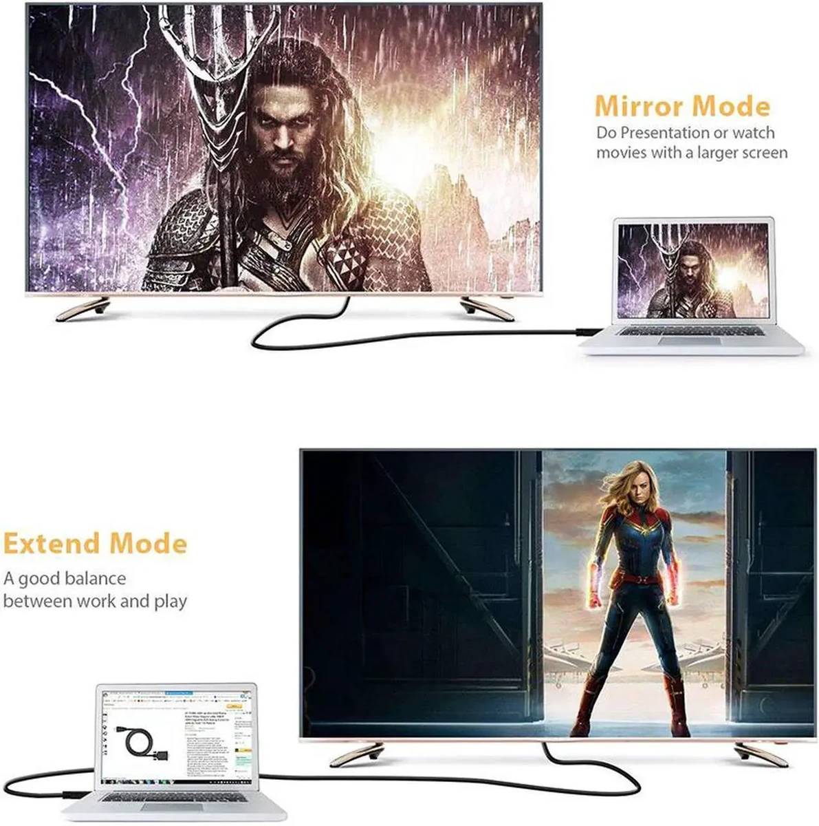 UGREEN HDMI 2.1 8K HDMI Cable Male to Male Braided 5m thumbnail 4