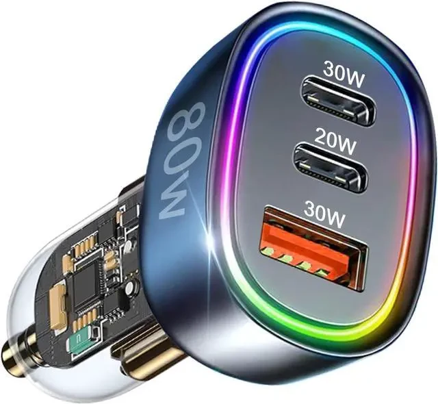 UGREEN Bluetooth Car Charger (5.0+PD+QC3.0+USB Flash Drive+TF) (Black)