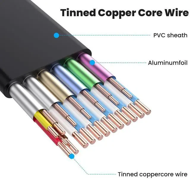 VENTION FLAT HDMI CABLE 0.5M BLACK