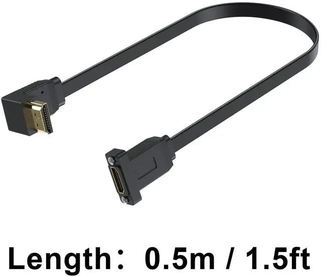 VENTION FLAT HDMI CABLE 0.5M BLACK thumbnail 3