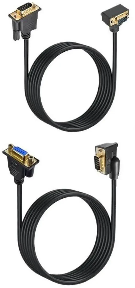 VENTION VGA(3+6) MALE TO MALE CABLE WITH FERRITE CORES 15METER BLACK thumbnail 2