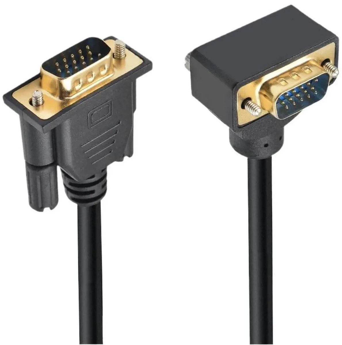 VENTION VGA(3+6) MALE TO MALE CABLE WITH FERRITE CORES 15METER BLACK thumbnail 3