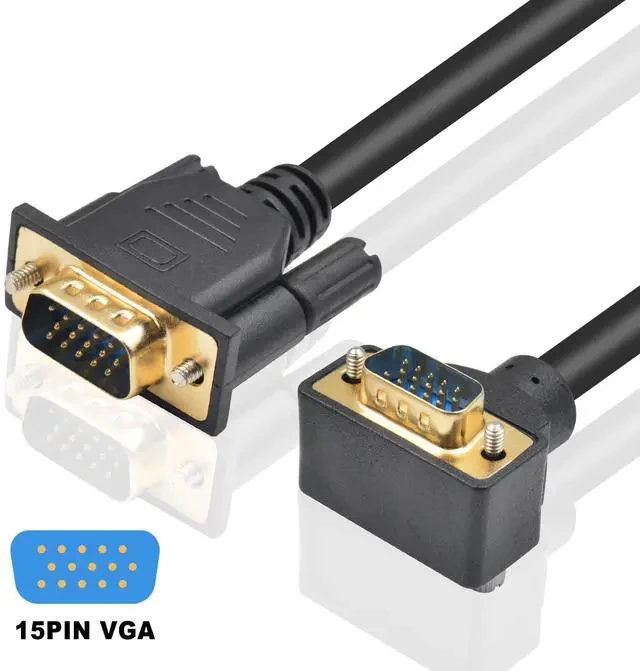 VENTION VGA(3+6) MALE TO MALE CABLE WITH FERRITE CORES 15METER BLACK thumbnail 4