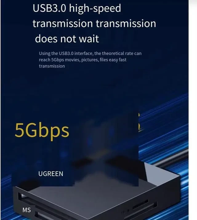 UGREEN 4-in-1 Card Reader with USB-C & USB-A 2-in-1 interface thumbnail 3