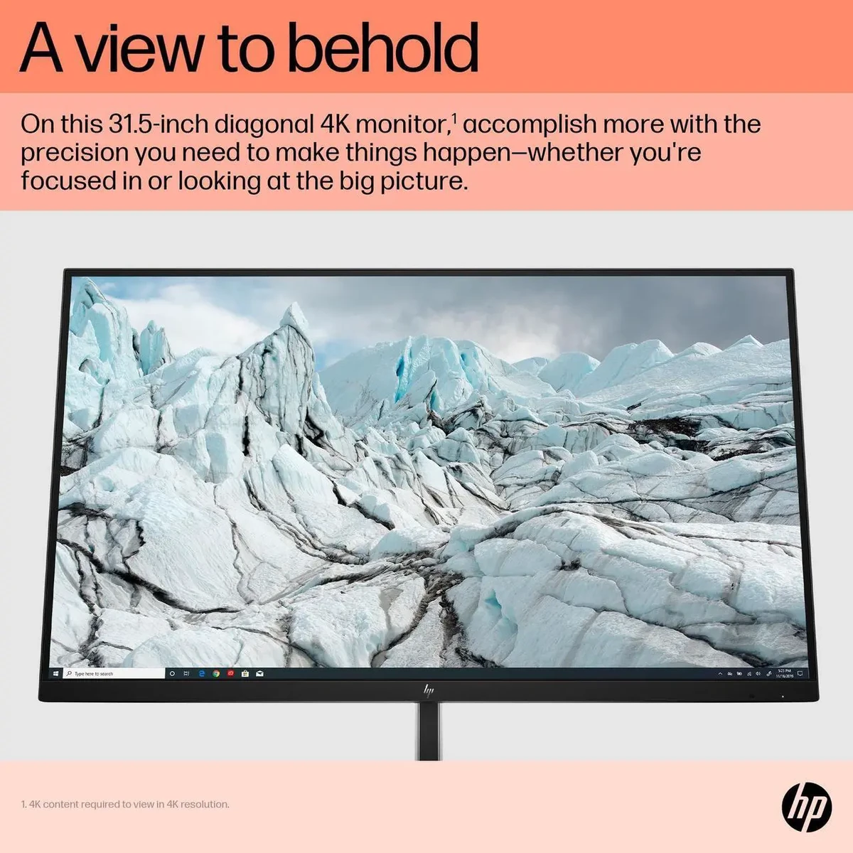 HP E32k G5 31.5" 4K USB-C Monitor, Integrated Speakers, Height/Tilt/Swivel/Pivot Adjustable, Black Color, Connectivity: 1 SuperSpeed USB Type-C 5Gbps signaling rate (up to 65W USB Power Delivery, Alt Mode DisplayPort 1.2), 1 SuperSpeed USB Type-C 5Gbps signaling rate (Up to 15W USB Power Delivery),