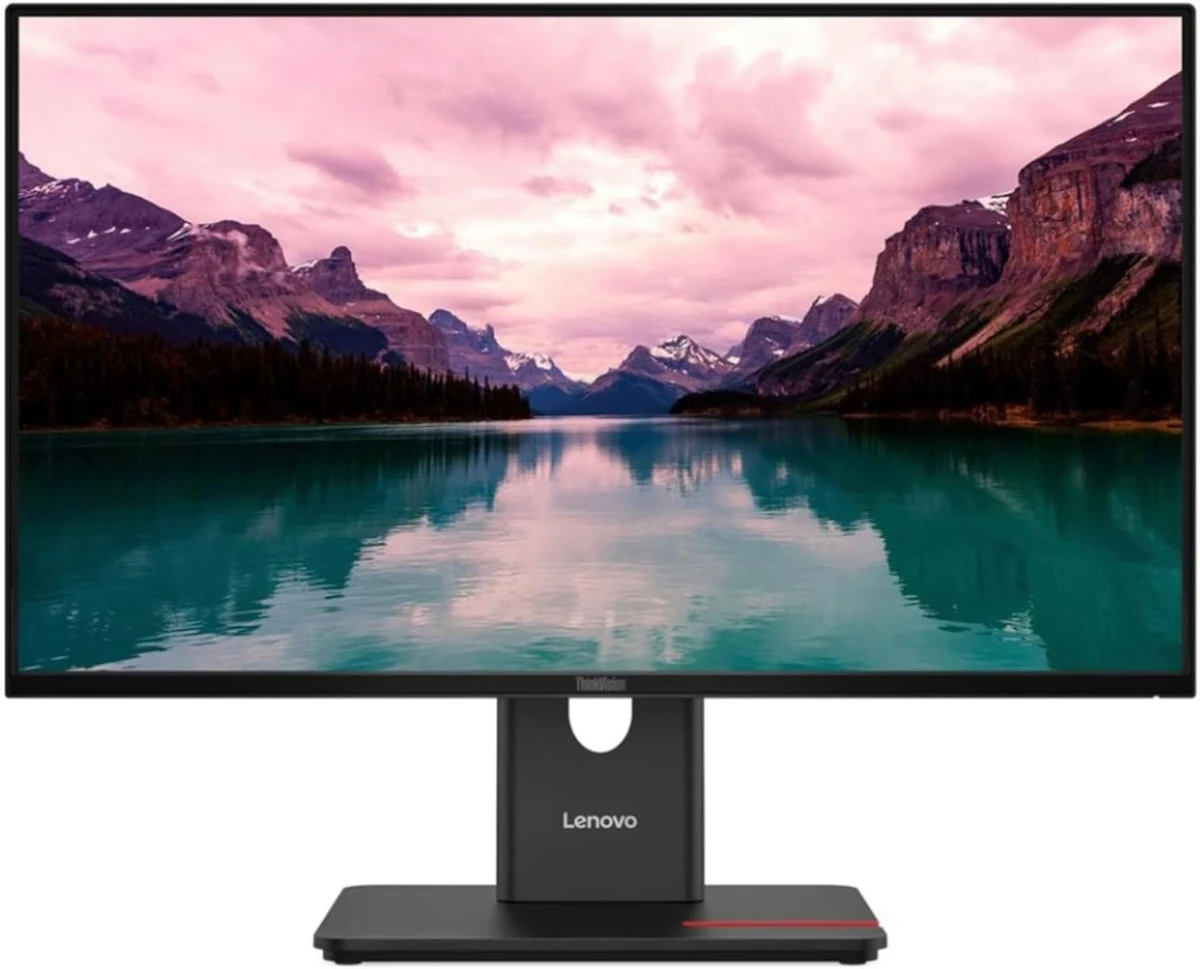 Lenovo L24i-4A 23.8" FHD Monitor, Integrated Speakers, Cloud Grey Color, Connectivity: 1 VGA, 1 HDMI 1.4