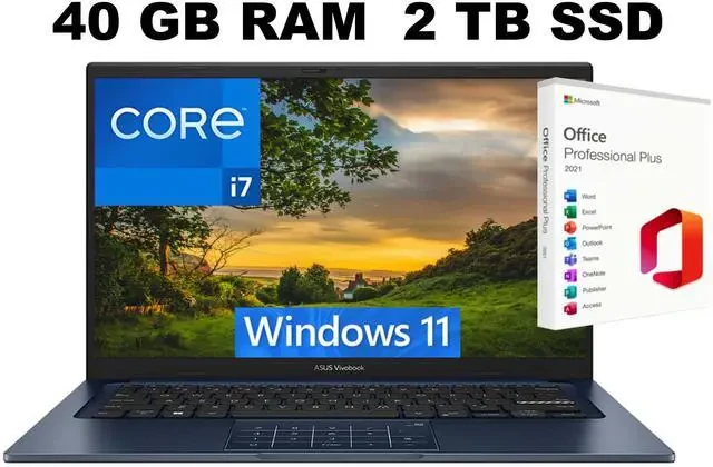 ASUS Vivobook 14 X1404, Intel Core 5 120U, 8GB DDR4 RAM, 512GB PCIe NVMe 4.0 M.2 SSD, Windows 11 Home, 14" FHD, Wi-Fi 6 (802.11ax) (Dual band) 1*1 + Bluetooth 5.2 Wireless Card, 720p HD camera with privacy shutter, Chiclet Keyboard, Precision touchpad support NumberPad, Quiet Blue, 1 Year Warranty,