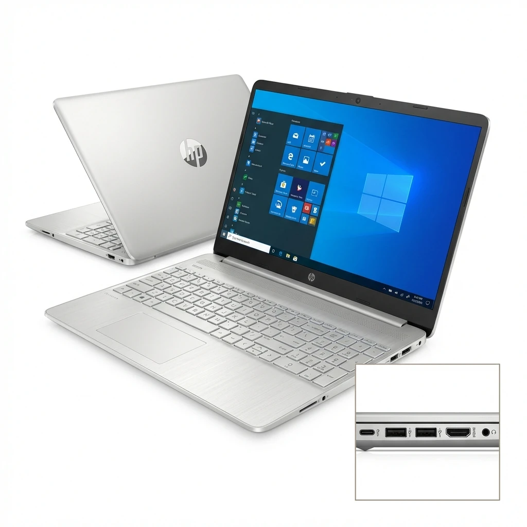 HP 15-fd0474nia, Intel Core i3 1315U, 8GB DDR4 3200, 512GB PCIe NVMe M.2 SSD, Windows 11 Home, 15.6" FHD, No ODD, MediaTek Wi-Fi 6E MT7902 (1x1) and Bluetooth 5.3 wireless card (supporting gigabit data rate), HP True Vision 720p HD camera with temporal noise reduction and integrated dual array digit