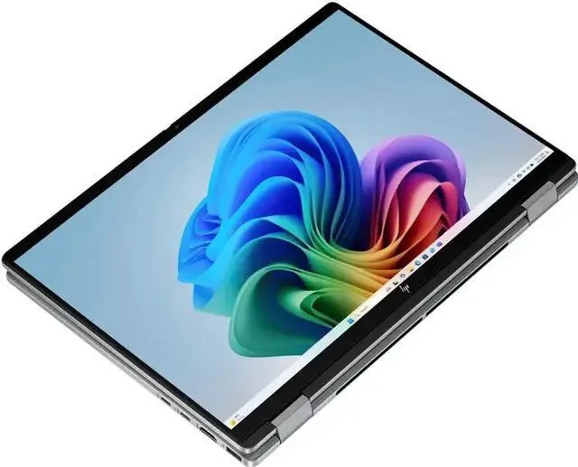 HP OmniBook X Flip 14-fm0023dx, Intel Core Ultra 7 256V, 16GB LPDDR5x 8533 (onboard), 1TB PCIe Gen4 NVMe Performance M.2 SSD, Intel Arc Graphics, Windows 11 Home, 14" 2K Touch Screen, No ODD, Intel Wi-Fi 6E AX211 (2x2) and Bluetooth 5.3 wireless card, 5MP IR Camera with temporal noise reduction and