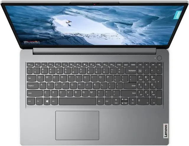 Lenovo IdeaPad 1 15IJL7, Intel Celeron N4500, 8GB DDR4 2933, 256GB SSD M.2 2242 PCIe 4.0x4 NVMe, Windows 11 Home, 15.6" FHD, No ODD, WLAN + Bluetooth (Wi-Fi 6, 802.11ax 2x2 + BT5.2), HD 720p with Privacy Shutter Webcam, Stereo speakers, Cloud Grey, 1 Year Warranty, Ports: One USB 2.0, One USB 3.2 Ge