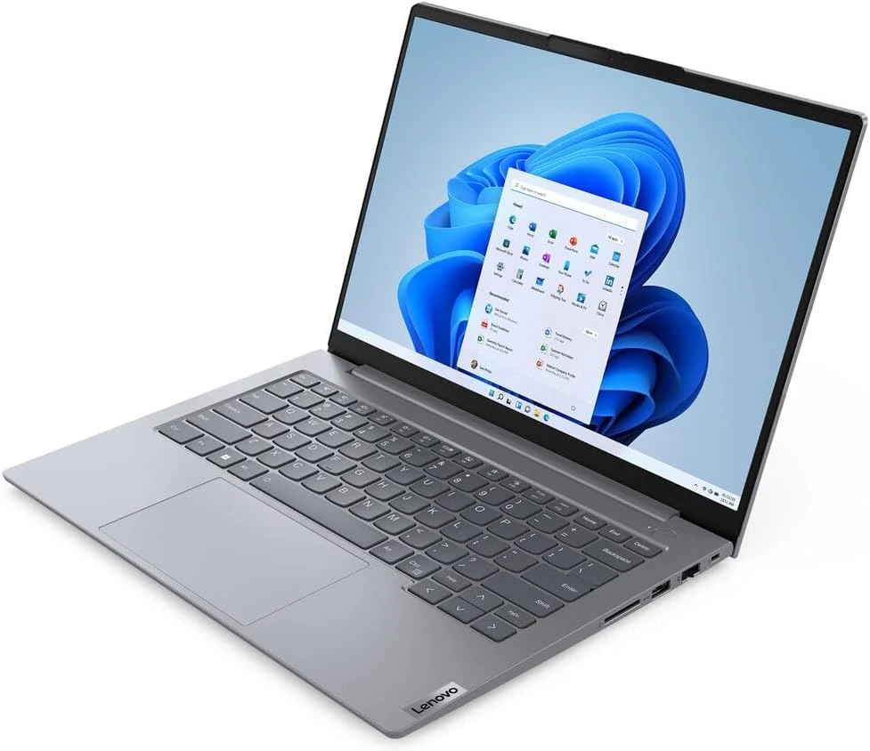 Lenovo ThinkBook 14 G7 IML, Intel Core Ultra 7 155H, 8GB DDR5 5600 (Up to 64GB Support), 512GB SSD M.2 2242 PCIe 4.0x4 NVMe, No OS, 14" WUXGA, No ODD, WLAN + Bluetooth (Wi-Fi 6E, 802.11ax 2x2 + BT5.3), FHD 1080p with Privacy Shutter Webcam, Stereo speakers, Fingerprint Reader, Arctic Grey, 1 Year Wa