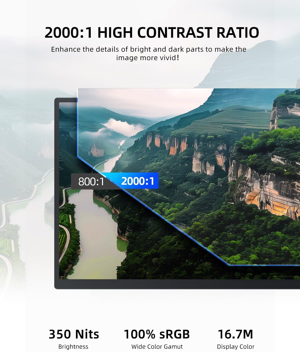 AOC E970SWN 18.5" HD Monitor, Black Color, Connectivity: 1 VGA, 1 HDMI 1.4 thumbnail 4