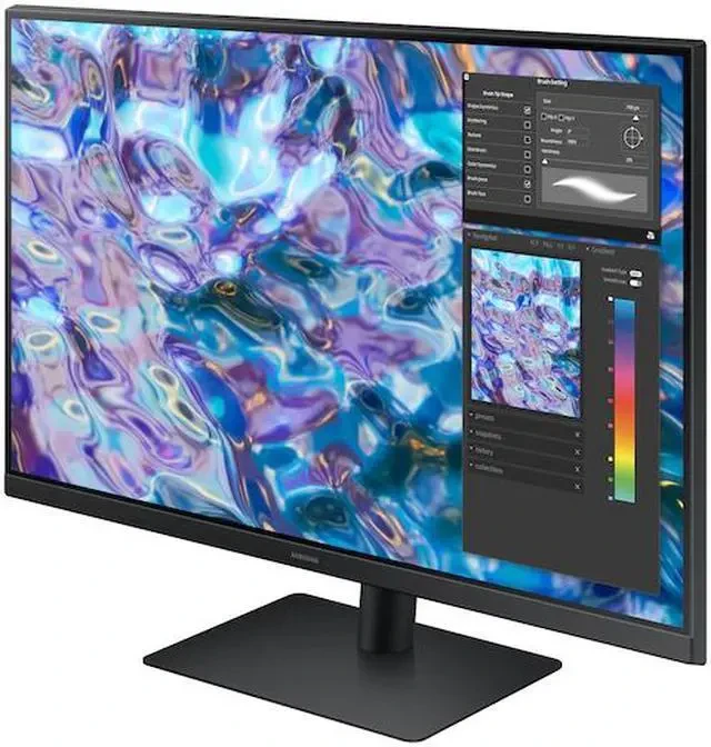 Samsung S60D 27" QHD Monitor, Height/Tilt/Swivel/Pivot Adjustable, Black Color Connectivity: 1 DisplayPort, 1 HDMI, 1 USB-C, 1 Ethernet, 1 Headphone thumbnail 3