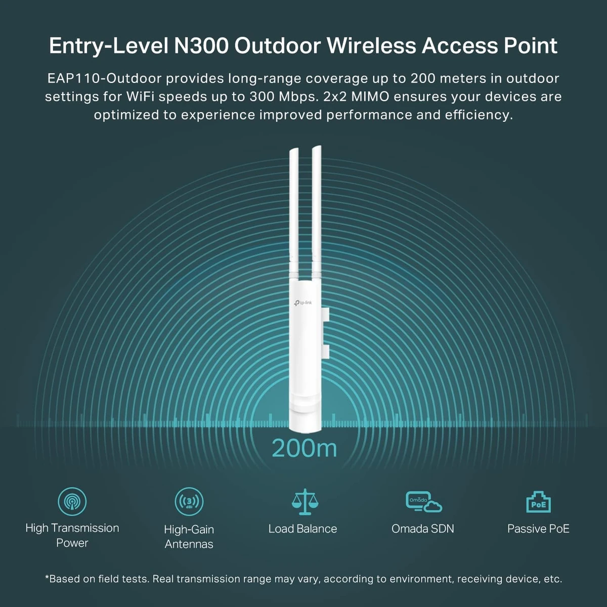 TP-Link N300 Wireless N Outdoor Access Point thumbnail 2