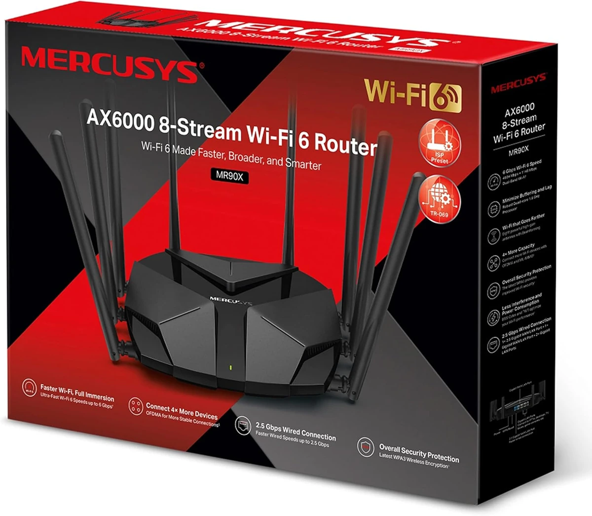 MERCUSYS AX6000 8-Stream Wi-Fi 6 Router thumbnail 2