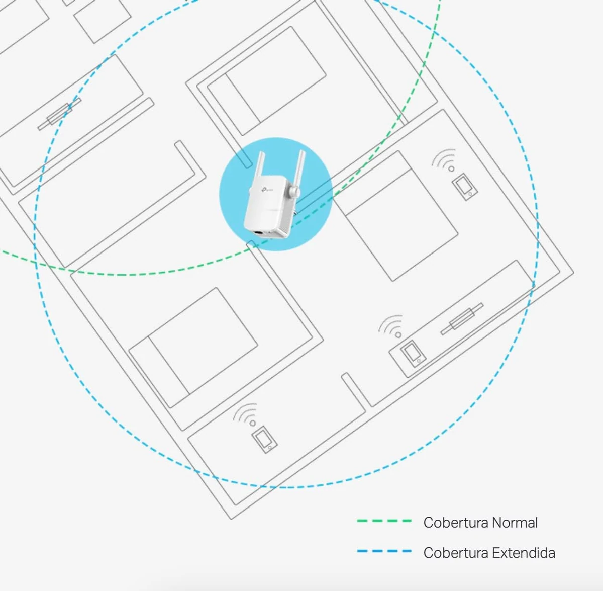 TP-Link 300Mbps Wi-Fi Range Extender with AC Passthrough thumbnail 2