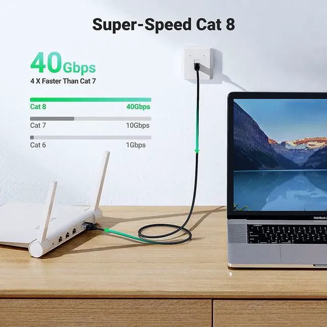 UGREEN Cat6 UTP Ethernet Cable 15m Black thumbnail 2