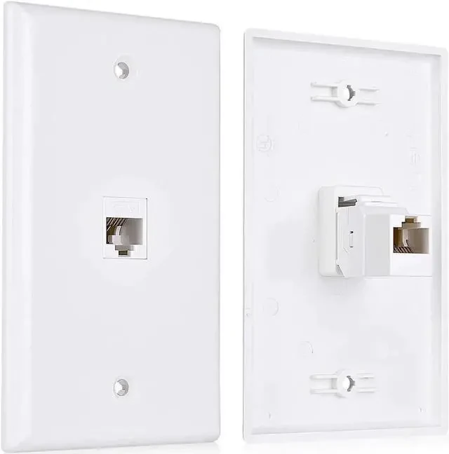 UGREEN Dual-Port Wall Plate White thumbnail 2