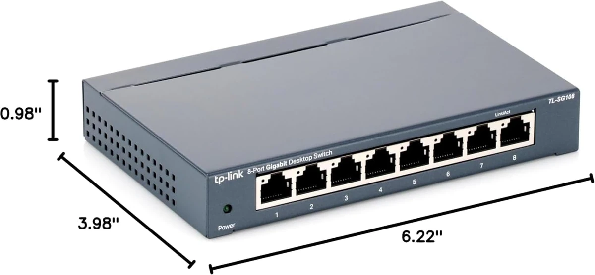 TP-Link 8-Port 10/100/1000Mbps Gigabit Desktop Switch thumbnail 2