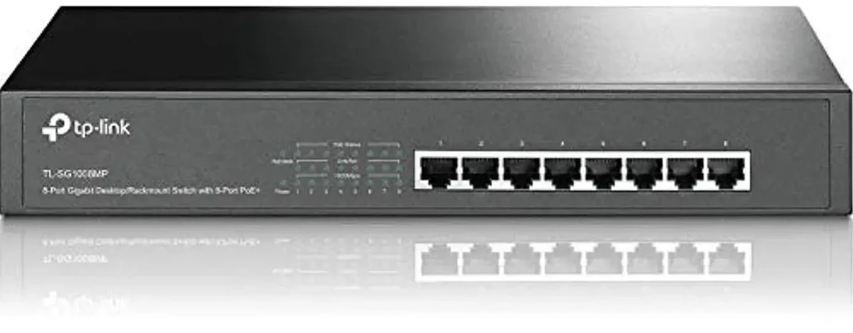 TP-Link 8-Port 10/100/1000Mbps Gigabit Desktop/Rackmount Switch with 8-Port PoE+