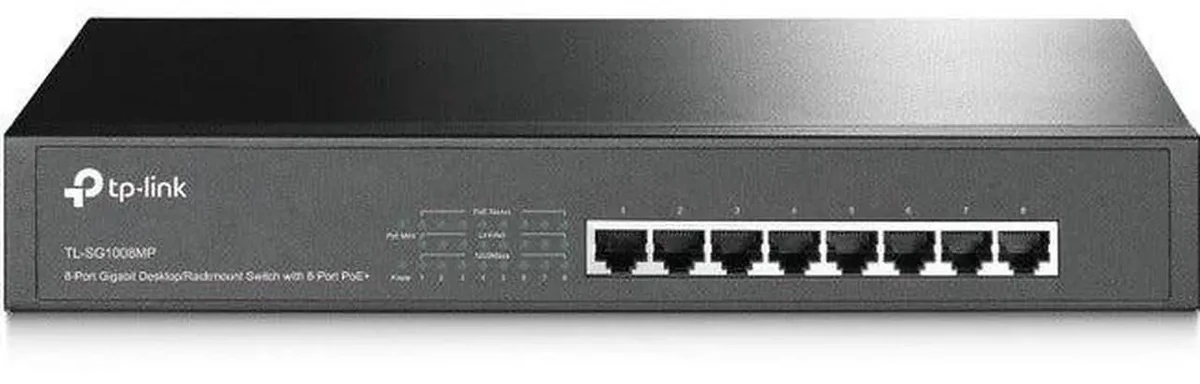 TP-Link 8-Port 10/100/1000Mbps Gigabit Desktop/Rackmount Switch with 8-Port PoE+ thumbnail 4