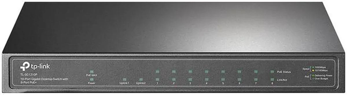TP-Link 10-Port Gigabit Desktop Switch with 8-Port PoE+ thumbnail 3