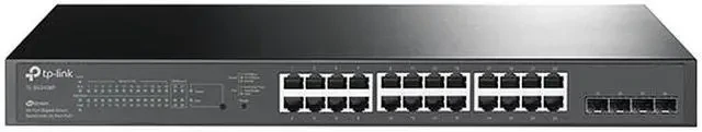TP-Link 28-Port 10/100/1000Mbps JetStream Gigabit Smart Switch with 24-Port PoE+ thumbnail 4