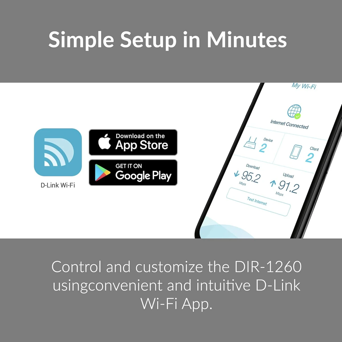D-Link AC1200 Dual Band Wi-Fi 5 Router thumbnail 4