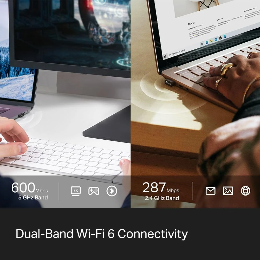 TP-Link AX300 Nano Wi-Fi 6 Wireless USB Adapter thumbnail 2