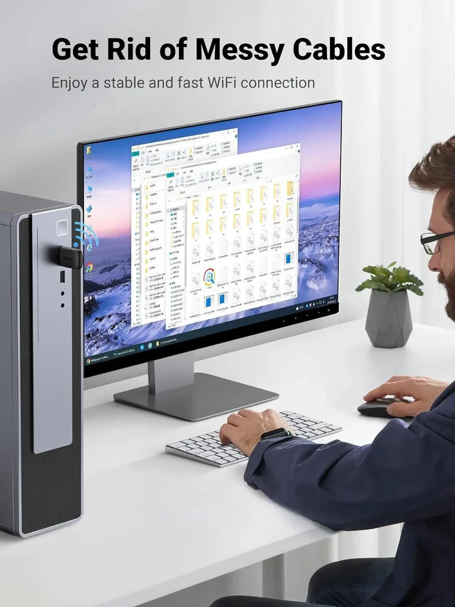 UGREEN AC650 11ac Dual-Band Wireless USB Adapter thumbnail 2