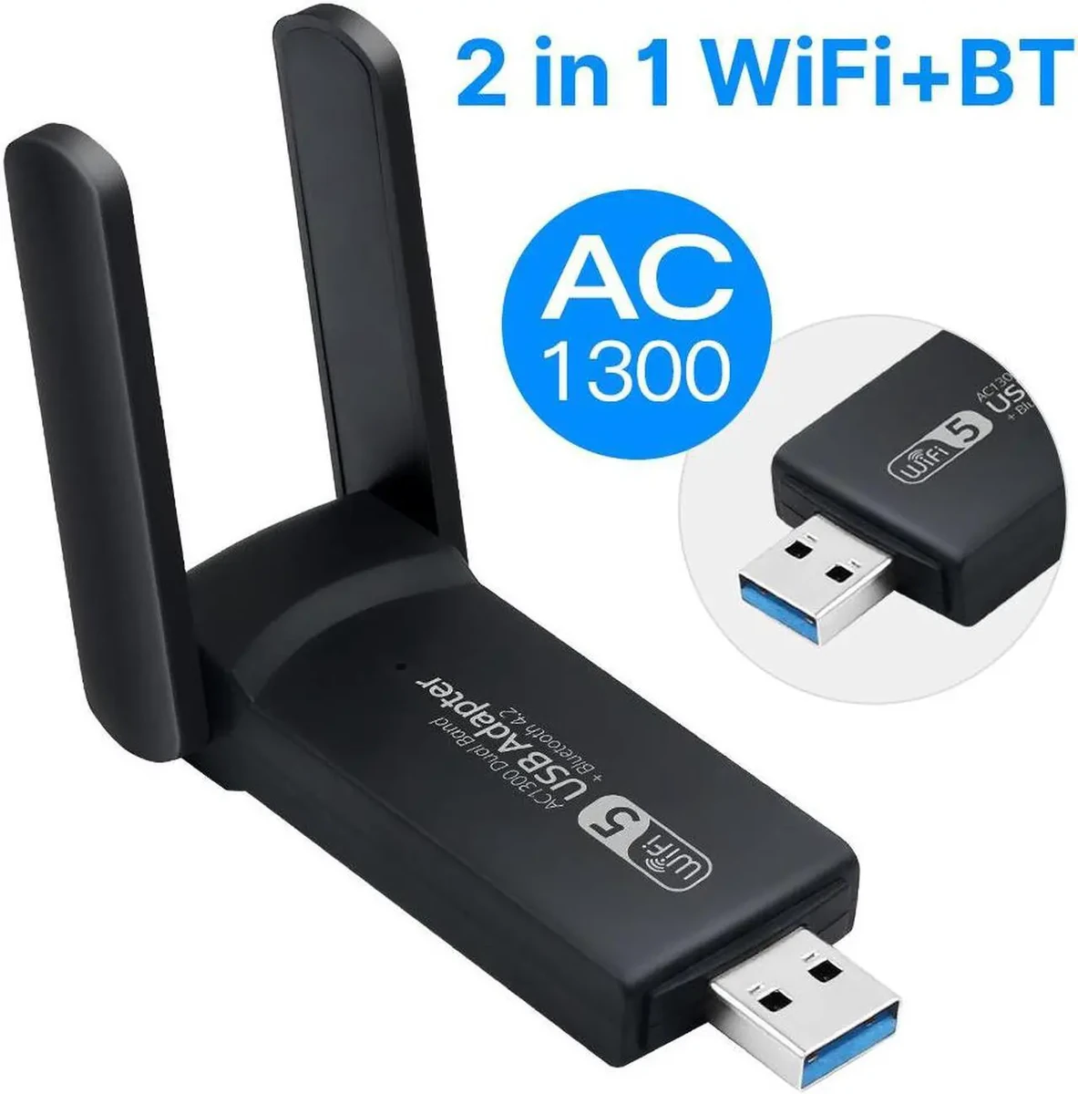 UGREEN AC1300 Dual-Band Wireless USB Adapter thumbnail 4