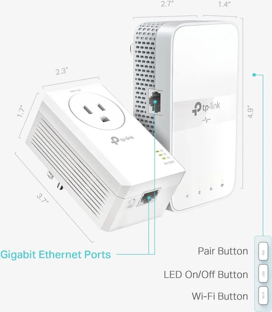 TP-Link AV1000+AC1200 Gigabit Powerline ac Wi-Fi Kit