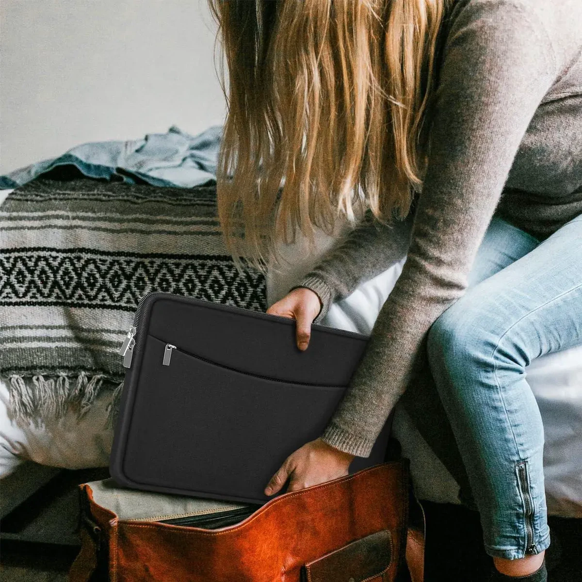 UGREEN Laptop Sleeve Case 14-14.9'' Grey thumbnail 3