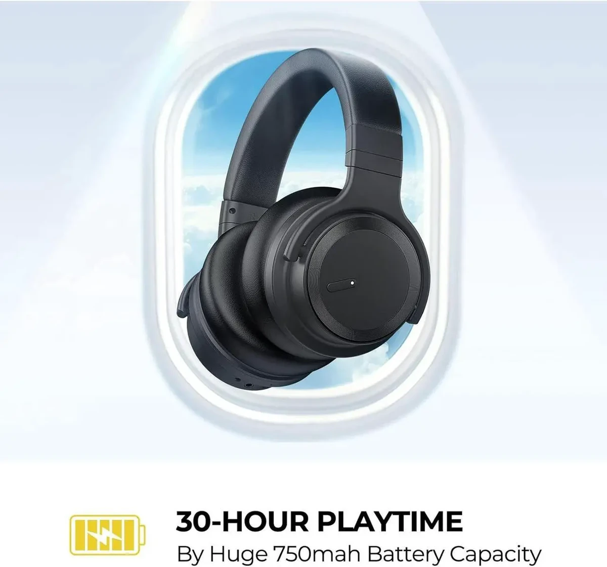 UGREEN Studio Pro Hybrid Active Noise-Cancelling Headphones Black thumbnail 3