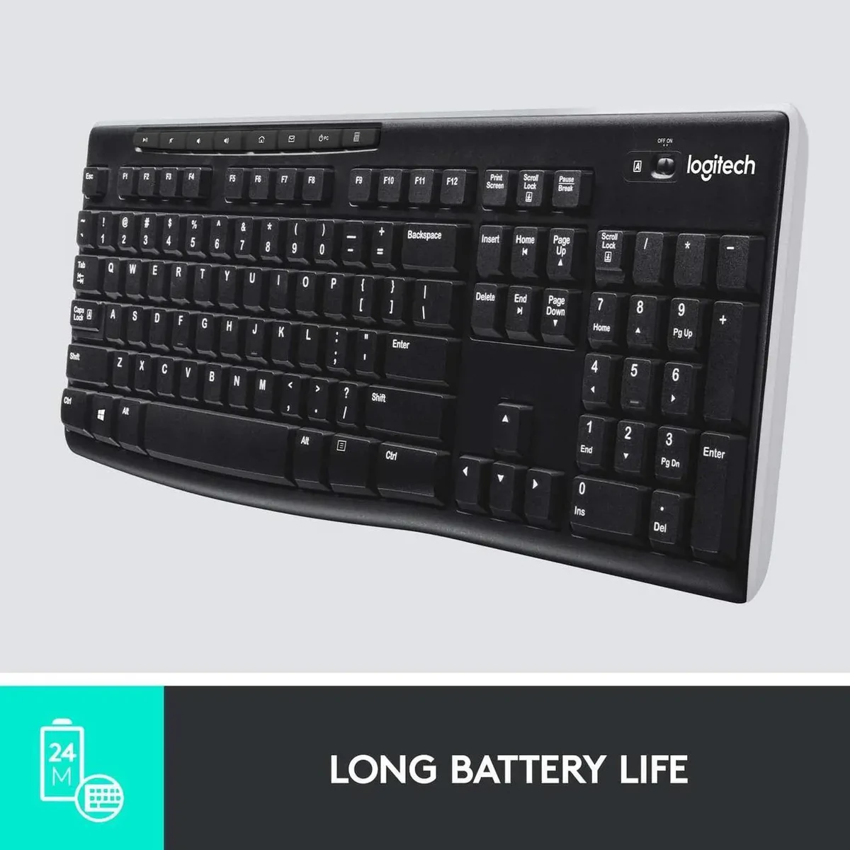 Logitech MK270 Wireless Keyboard and Mouse Combo thumbnail 2