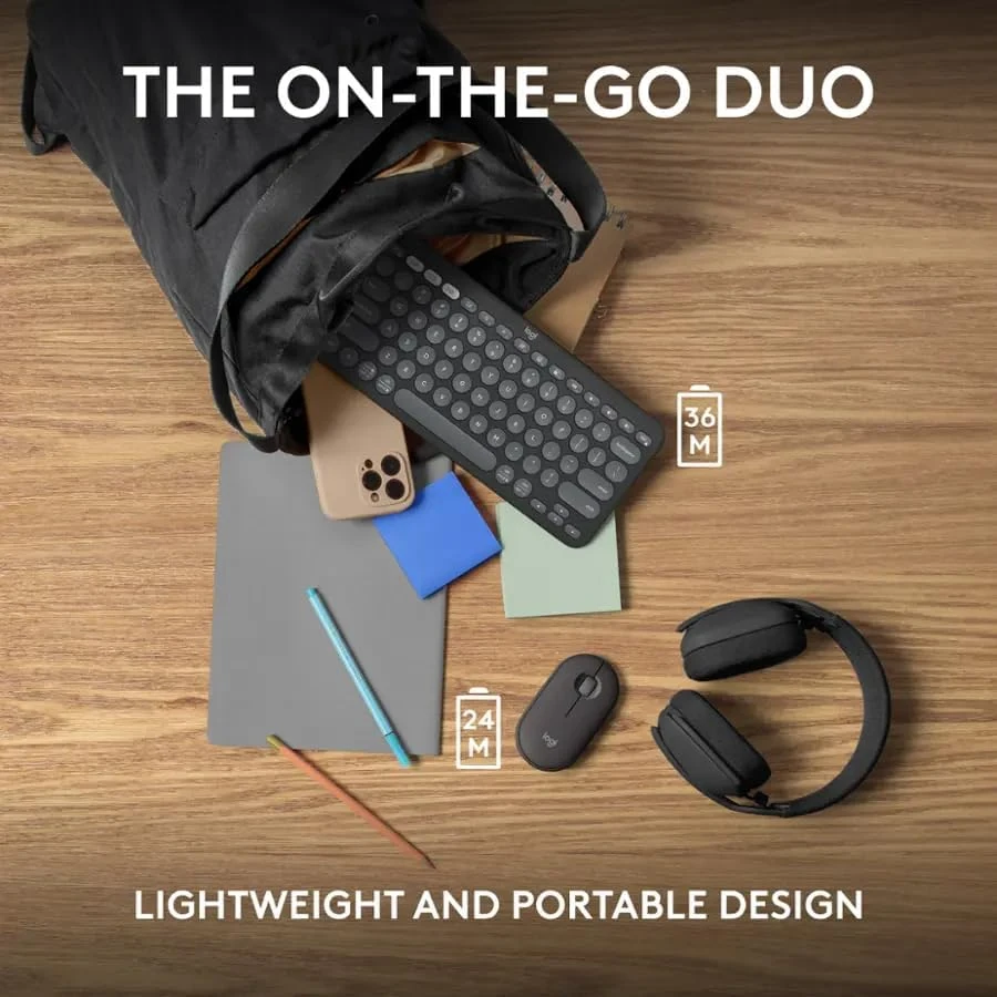 Logitech Pebble 2 Bluetooth Keyboard and Mouse Combo thumbnail 4