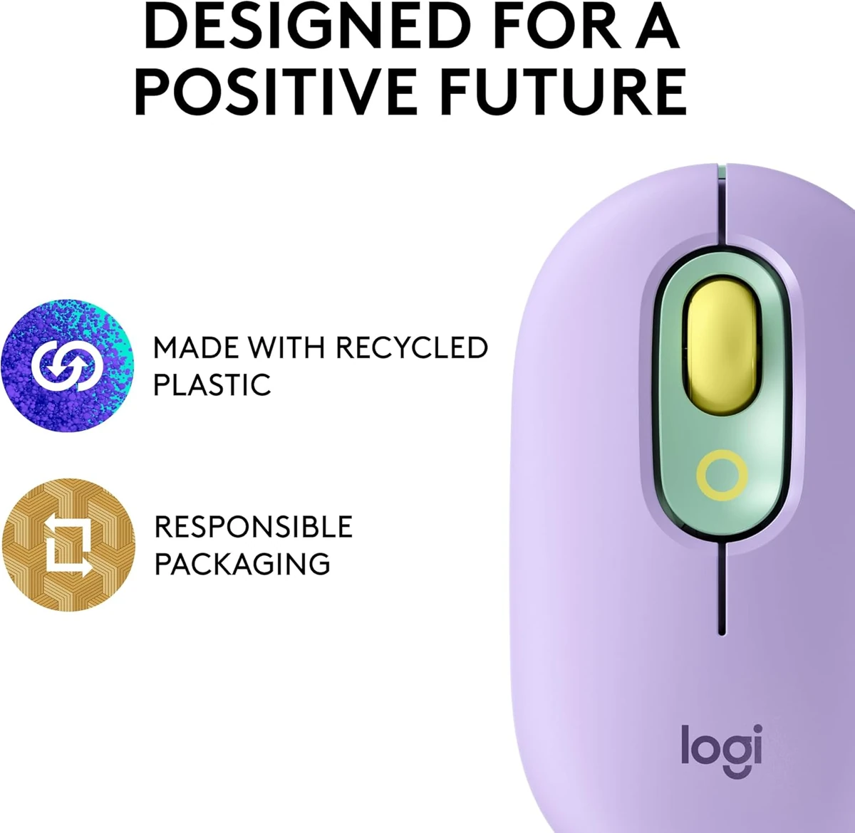 Logitech POP Wireless Mouse with Emoji Button Function thumbnail 4