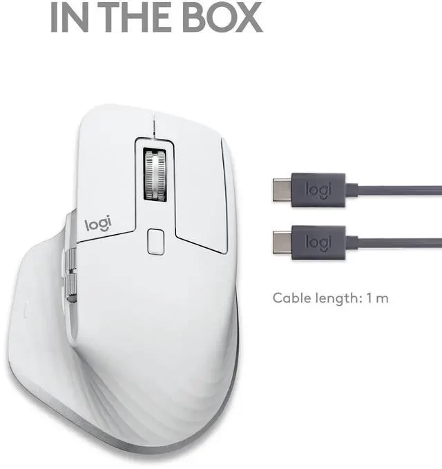 Logitech MX Master 3s Wireless and Bluetooth Rechargeable Mouse thumbnail 4