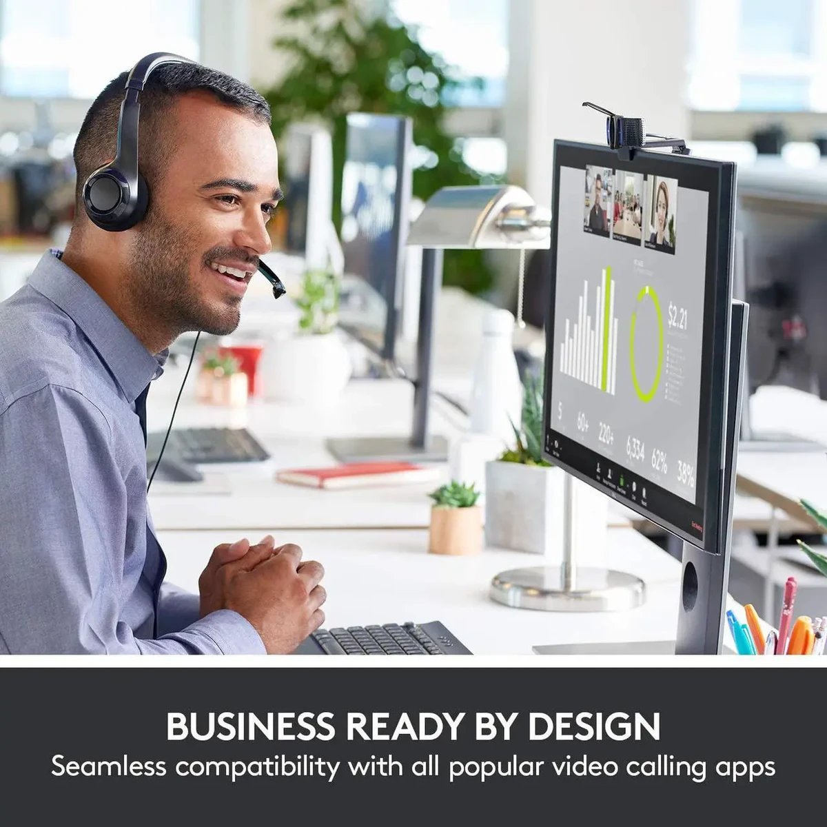 Logitech C920e HD Pro Webcam thumbnail 4