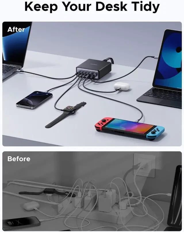 UGREEN GaN 200W Desktop Charger (6-Port) thumbnail 4