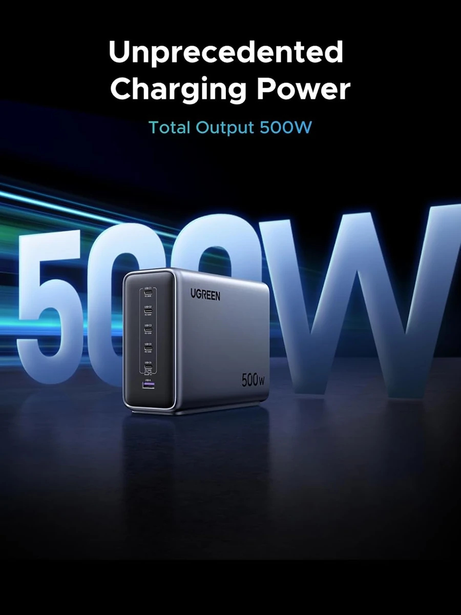 UGREEN GaN 500W Desktop Fast Charger (6-Port) UK
