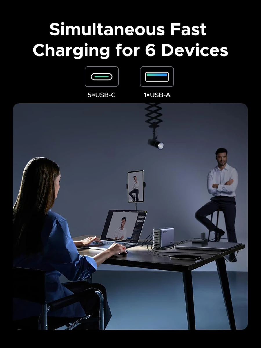 UGREEN GaN 500W Desktop Fast Charger (6-Port) UK thumbnail 2