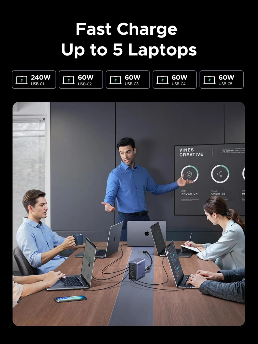 UGREEN GaN 500W Desktop Fast Charger (6-Port) UK thumbnail 3
